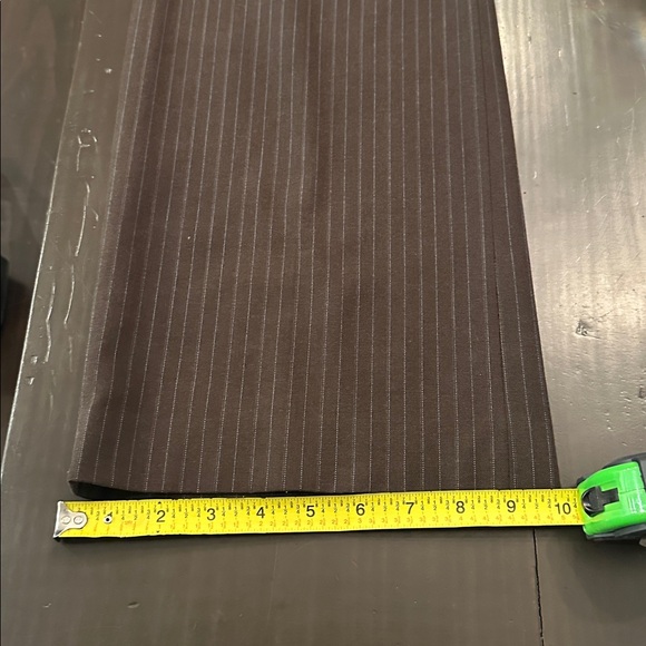 Pinstripe pants Brown size size 8 - Picture 6 of 6